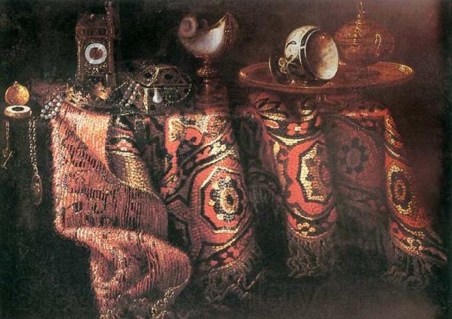 Jacques Hupin Still-life with Carpet Spain oil painting art